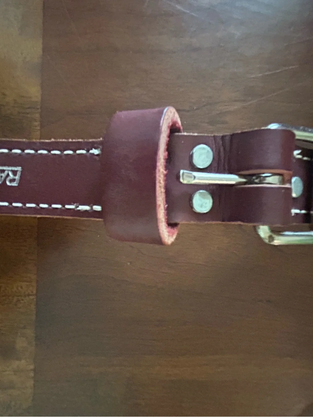 Ray Allen Dog Collar Heavy Duty Latigo Leather